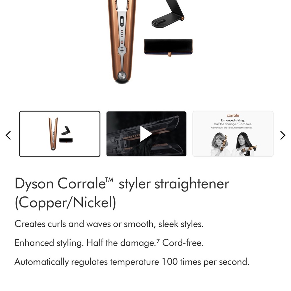 Dyson Corrale Styler in Copper and Nickel